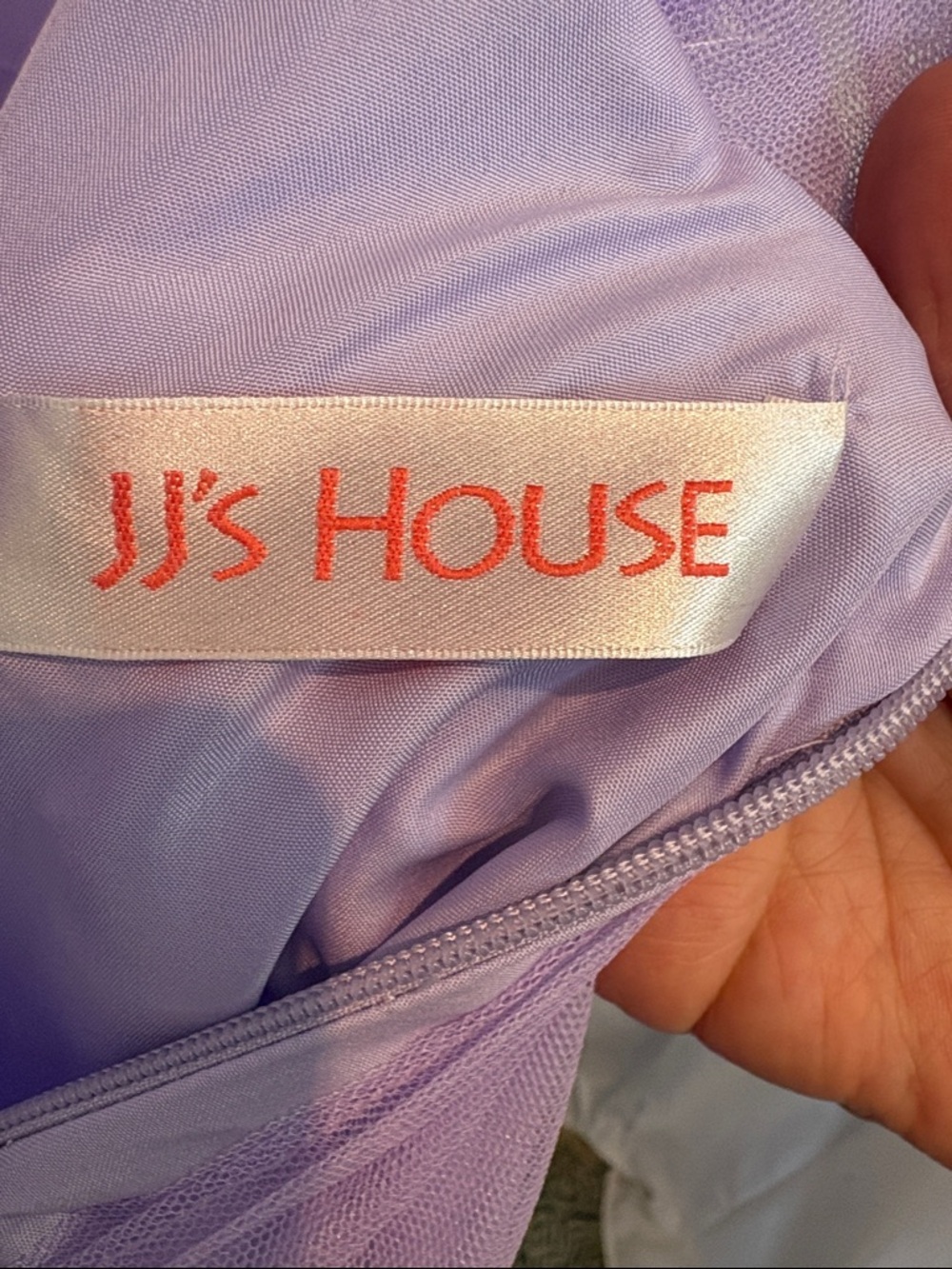 JJs House Lavender Floral Tulle Gown - Picture 2 of 5